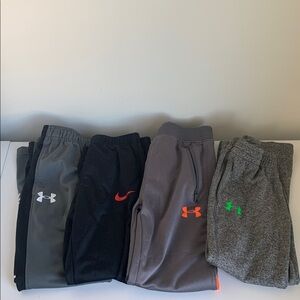 Under Armour and nike Pants Lot Boys 5/6